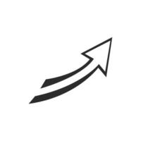 Arrow illustration logo icon vector