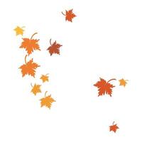 Autumn Leaf background template vector