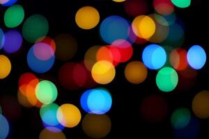 Colorful Abstract Bokeh Background photo