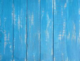 Blue Distressed Wood Background photo