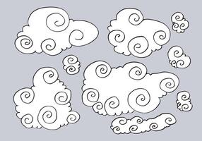 Hand drawn weather collection. Flat style vector illustration.