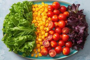 AI generated food on the kitchen table to post on social media professional advertising food photography photo