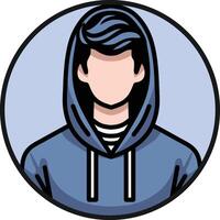 Hoodie man vector illustration