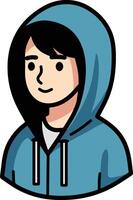 Hoodie man vector illustration