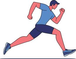 people running illustration vector