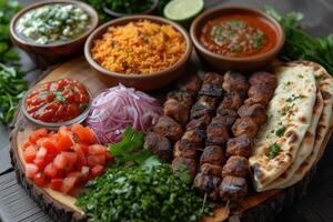 ai generado Ramadán iftar comida ideas publicidad comida fotografía foto
