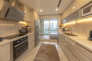 AI generated open space kitchen ideas professional advertising photography photo