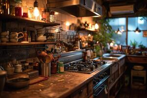 ai generado diario actividad en el cocina profesional publicidad comida fotografía foto