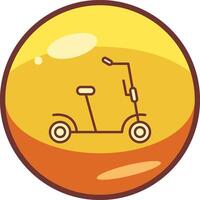 Kick Scooter Vector Icon