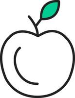 icono de vector de manzana