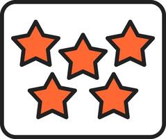 Five Star Vector Icon