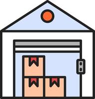 Warehouse Vector Icon