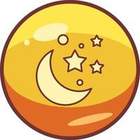 Moon And Stars Vector Icon