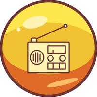 icono de vector de radio