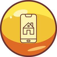 Smartphone House Control Vector Icon