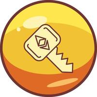 Ethereum Key Vector Icon
