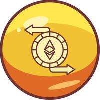 ethereum intercambiar vector icono