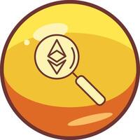 Ethereum Search Vector Icon