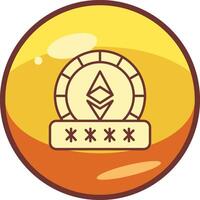 Ethereum Password Vector Icon