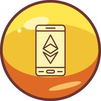 Ethereum Smartphone Vector Icon
