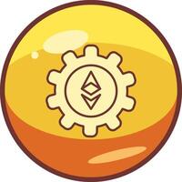 Ethereum Setting Vector Icon