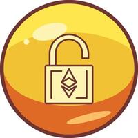 Ethereum UnLock Vector Icon