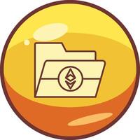 Ethereum Folder Vector Icon