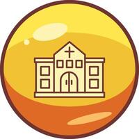 icono de vector de iglesia