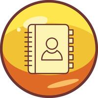 Contact Book Vector Icon