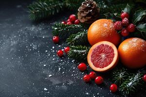 ai generado Fresco frutas en el mesa profesional publicidad comida fotografía foto