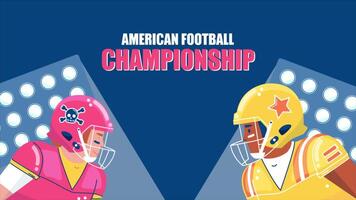 American Football Game Championship Intro video