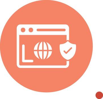 Secure  Browser Vector Icon