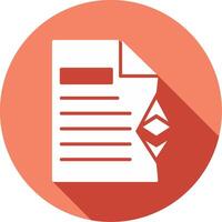 Ethereum Document Vector Icon