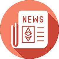 Ethereum News Vector Icon