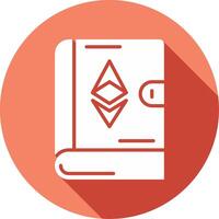 ethereum libro vector icono