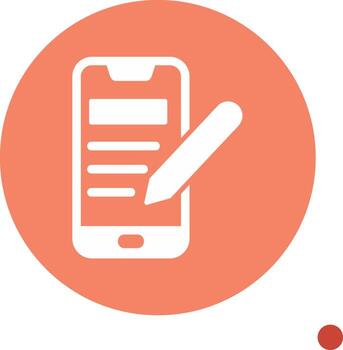 Smartphone Notepad Vector Icon