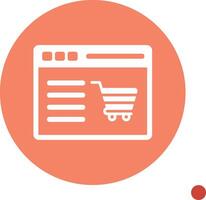 Shopping Website Vector Icon