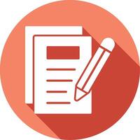 Notes Writing Vector Icon