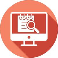 File Search Computer Vector Icon
