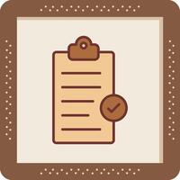 Clipboard Completed Vector Icon