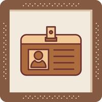 Identification Card Vector Icon