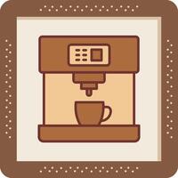 icono de vector de máquina de café