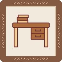 Work Desk Vector Icon