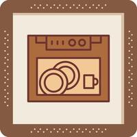 Dish Washer Vector Icon