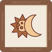 icono de vector de eclipse