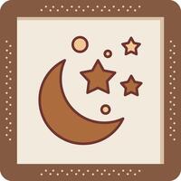 Moon And Stars Vector Icon