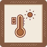 icono de vector de control de temperatura