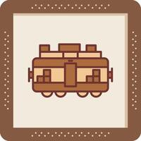 Train Cargo Vector Icon