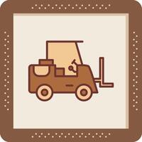 Forklift Vector Icon