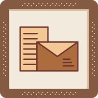 icono de vector de correo